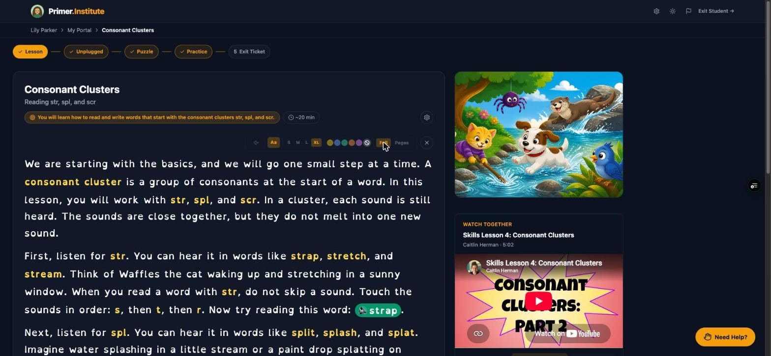 Full view showing a continuous scroll instead of the paginated card