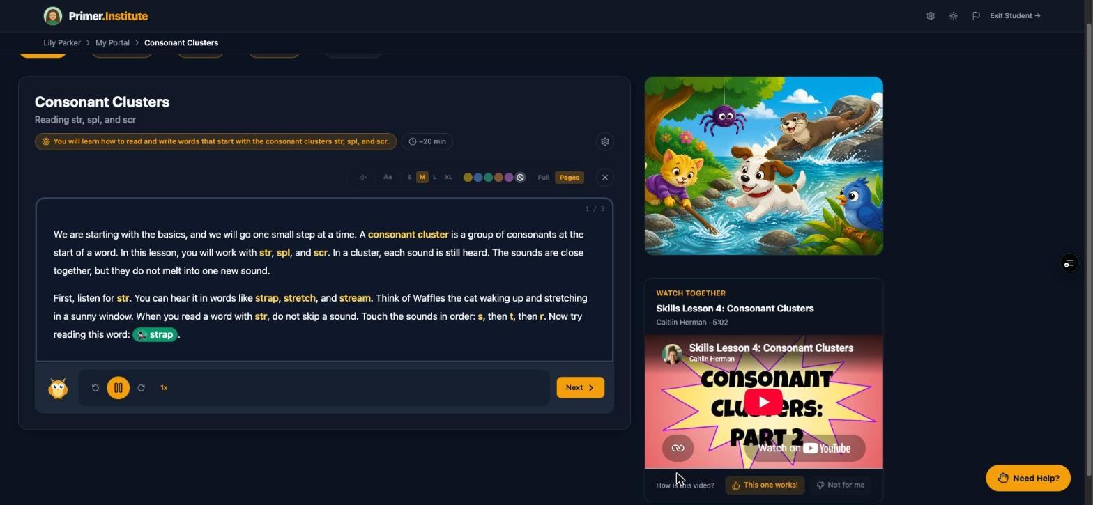 Video panel with a How is this video feedback row